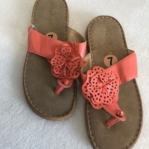 Coral Flower Sandals